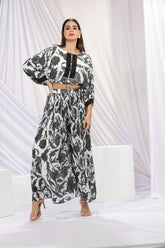 Black & White Skirt set